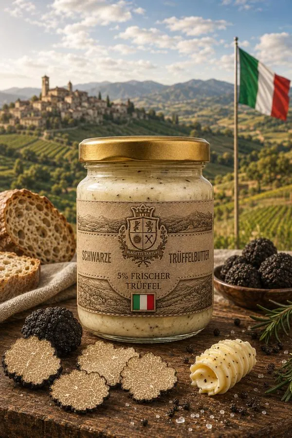 Sommertrüffelbutter mit 5% Tuber Aestivum aus der Toskana und Umbrien — 60g und 250g